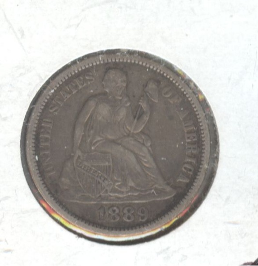 1889 SEATED LIBERTY DIME
