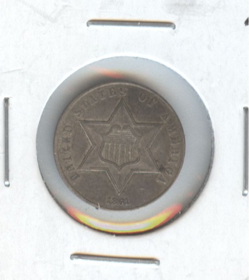 1861 3c SILVER