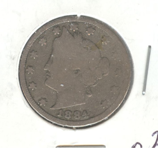 1884 "V" NICKEL