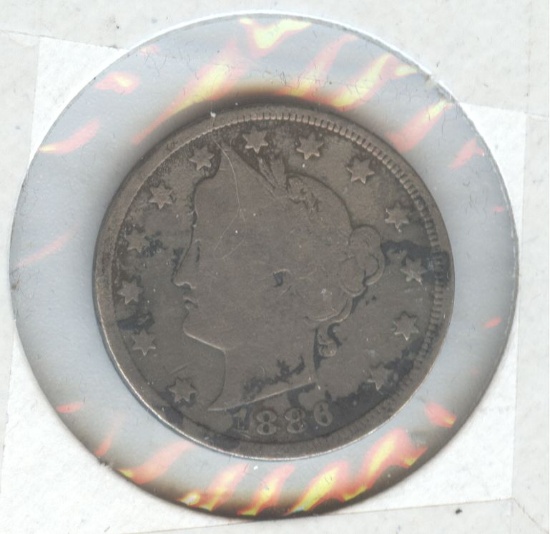 1886-"V" NICKEL