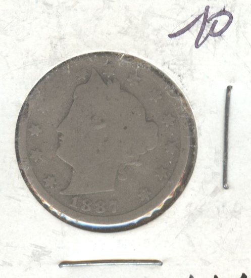 1887 "V" NICKEL