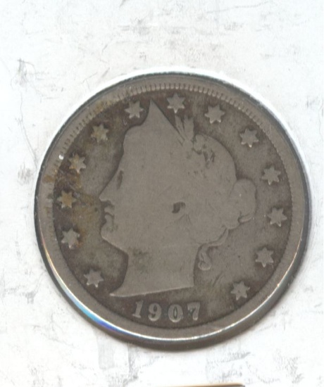 1907 "V" NICKEL
