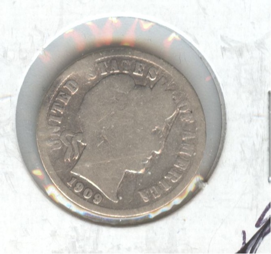 1909-D BARBER DIME