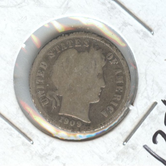 1909-O BARBER DIME