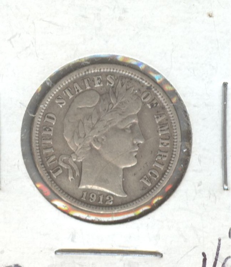 1912 BARBER DIME