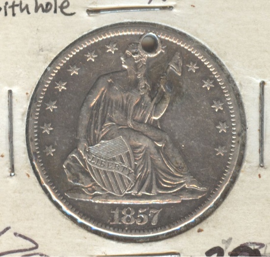 1857-O SEATED LIBERTY HALF DOLLAR