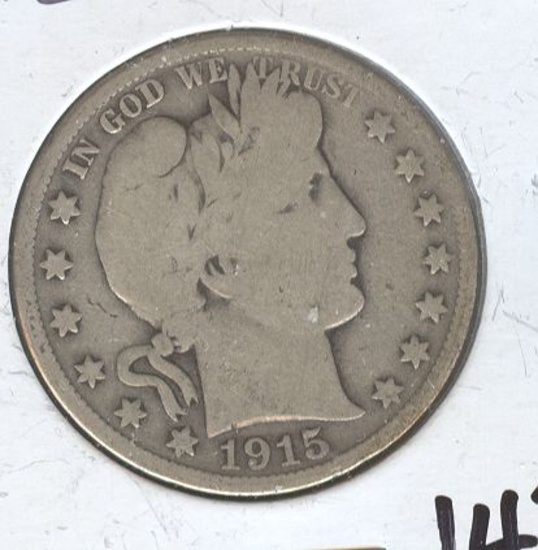 1915-D BARBER HALF DOLLAR