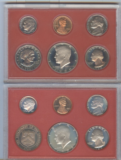 1980&1982 PROOF COINS