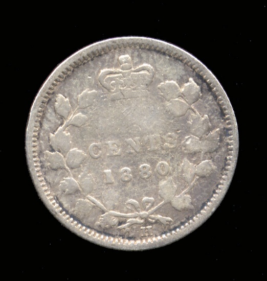 1880-H ... 5 Cent - Silver ... Canada