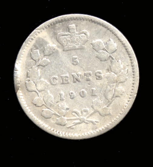 1901 ... 5 Cent - Silver ... Canada