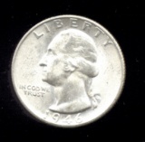 1946-S ... CH  BU  UNC ... Washington Quarter