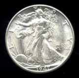 1947 ... GEM BU UNC ... Walking Liberty Half Dollar