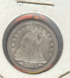 1853 W/ARROWS SEATED LIBERTY DIME