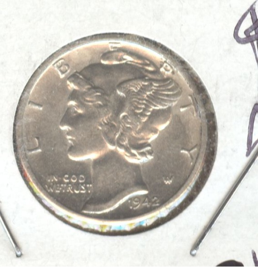 1942-D MERCURY DIME