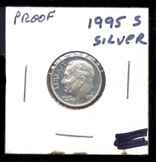 1995-S ... DCAM  Silver  Proof ... Roosevelt Dime