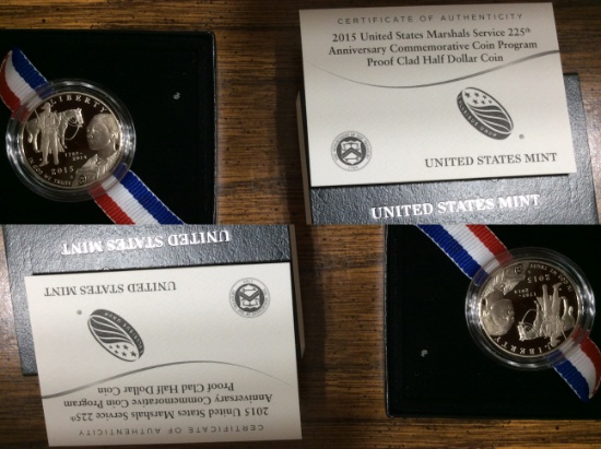 2015-S U.S MARSHALS SERVICE 225th ANN. PRF HALF