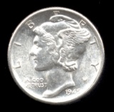 1945-S ...  UNC ... Mercury Dime