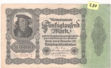 1922 GERMAN 50000 REICHBANKNOTE