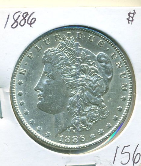 1886 MORGAN SILVER DOLLAR