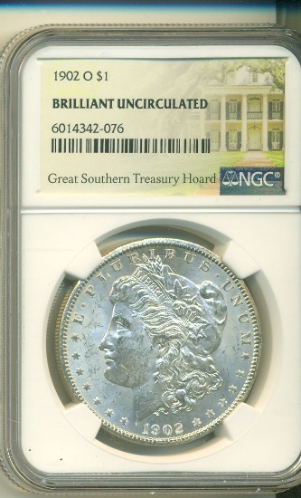 1902-O MORGAN SILVER DOLLAR