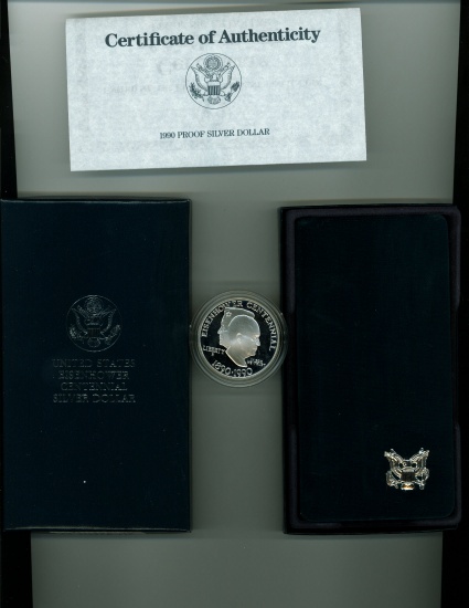 1990-P EISENHOWER PROOF SILVER DOLLAR