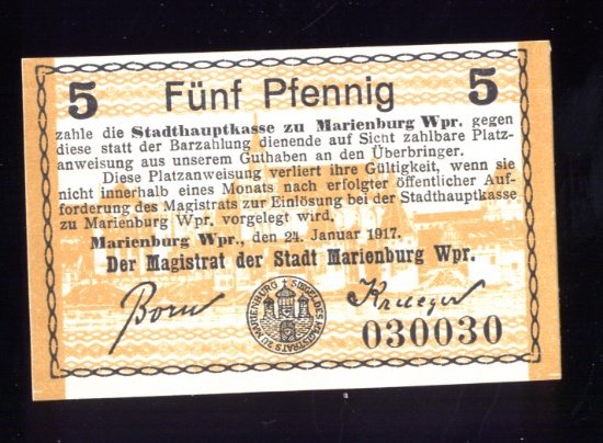 1921 Notgeld ... Old German Money
