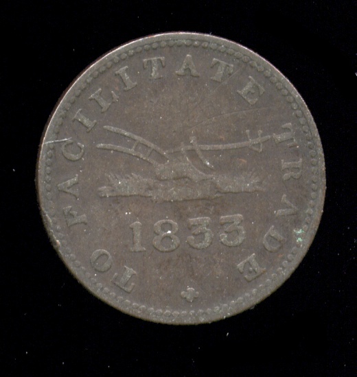1833 ... Upper Canada ... To Facilitate Trade ... Old Token