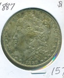 1887 MORGAN SILVER DOLLAR