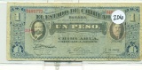 1914 CHIHUAHUA, MEXICO 1 PESO NOTE