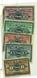 1917 GERMANY GUBEN III ARMY KORPS CURRENCY SET