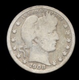 1908-D  ...  Barber Quarter