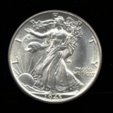 1943 ... CH BU UNC ... Walking Liberty Half Dollar
