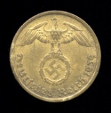 1939-G ... 5 Pfennig ... Old Nazi German Coin