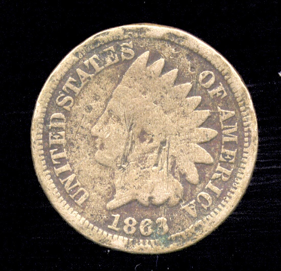 1863 ...  Indian Head Cent
