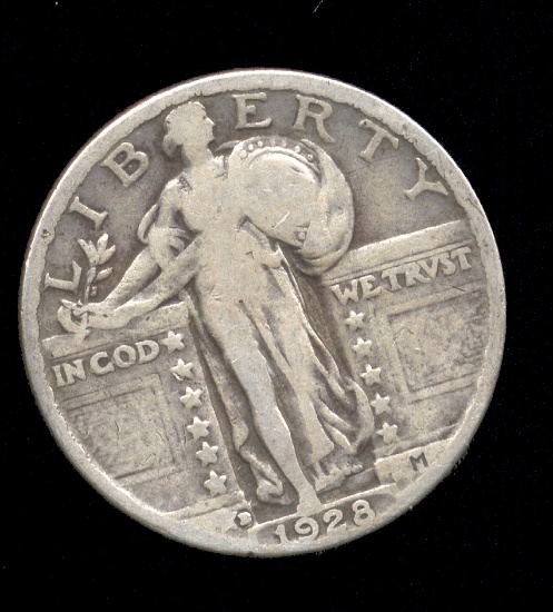 1928-D ... BOLD Full Date ... Standing Liberty Quarter