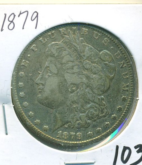 1879 MORGAN SILVER DOLLAR