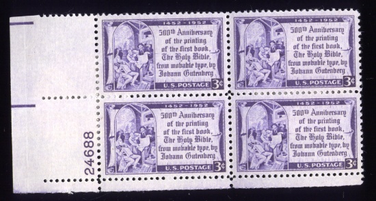 OLD 3 Cents Stamps ... Block of 4 ... MNH