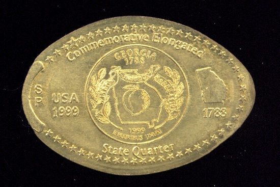 Elongated Coin with Georgia Topic