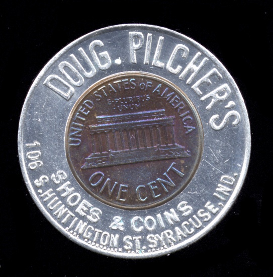 1963-D ... Doug Pilcher's Shoes & Coins ... Encased Penny