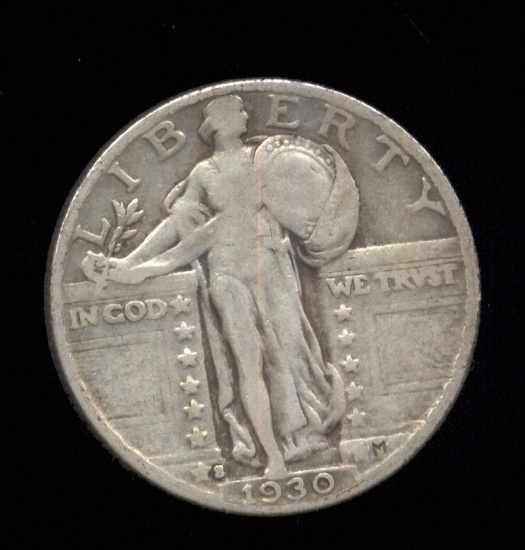 1930-S ... Bold Date ... Standing Liberty Quarter