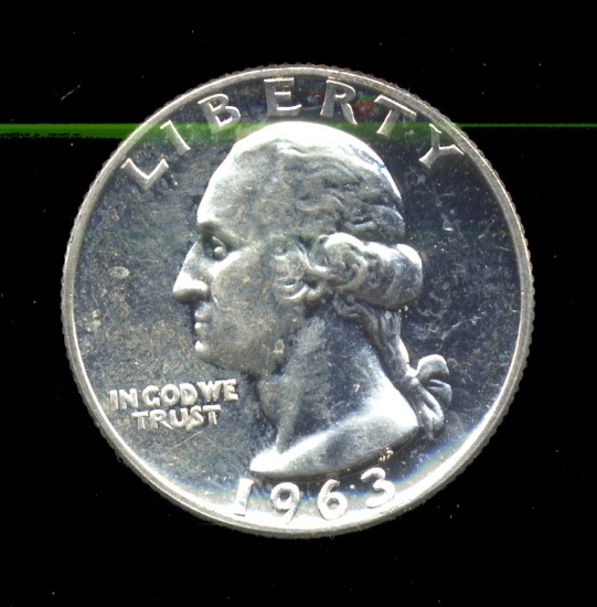 1963 ... Frosty Silver Proof ... Washinton Quarter