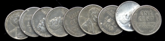 9 ... 1943 Steel Pennies