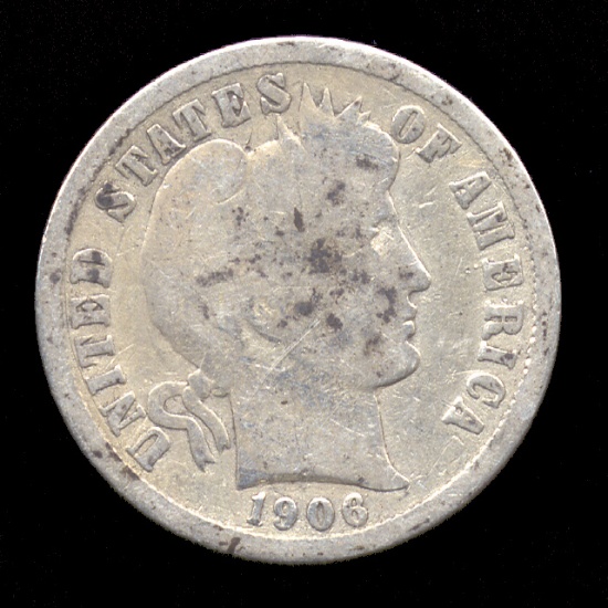 1906-D ... Barber Dime