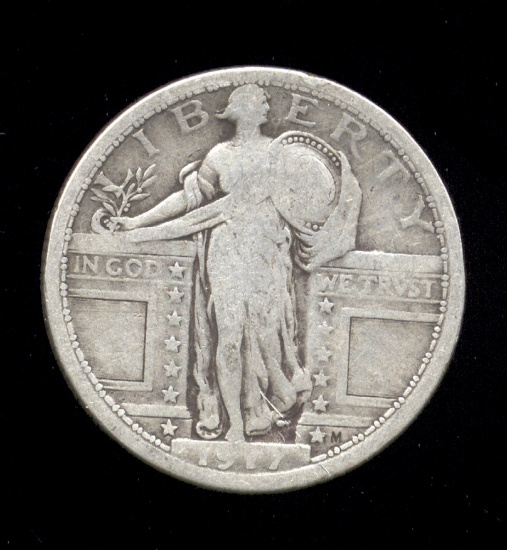 1917 ... T-1  Type 1 ... Standing Liberty Quarter