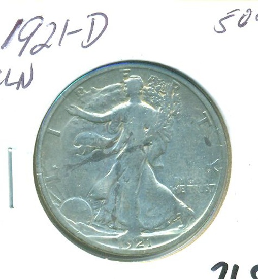 1921-D WALKING LIBERTY HALF
