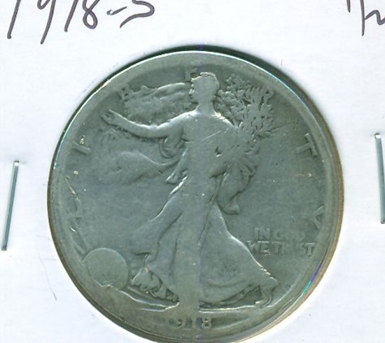1918-S WALKING LIBERTY HALF
