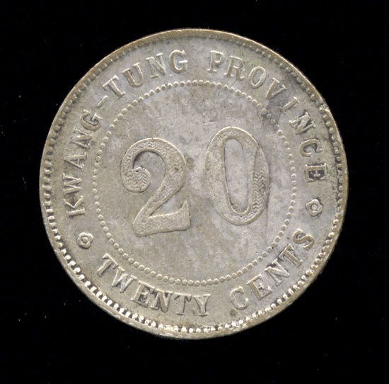 1920 ... 20 Cents Silver ... Old China Coin