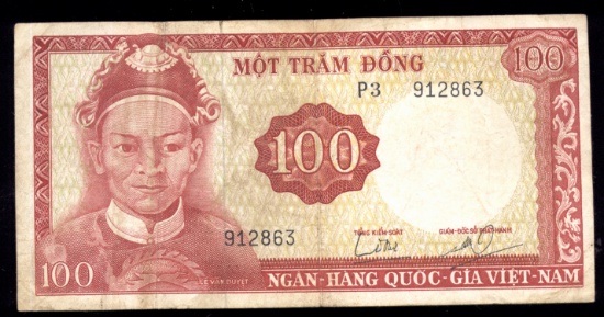 Viet-Nam ... 100 Dong ... Old Banknote