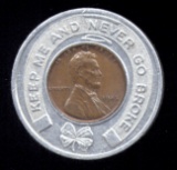 1945 ... The Mirror Lounge ... Encased Good Luck Penny