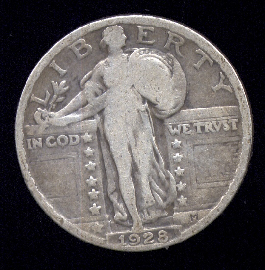 1928 ... Bold Date ... Standing Liberty Quarter